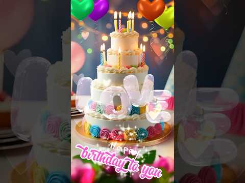 Happy Birthday Rotation Cake 💖heart love birthday #happybirthday #birthdaycake #birthdaysong #생일