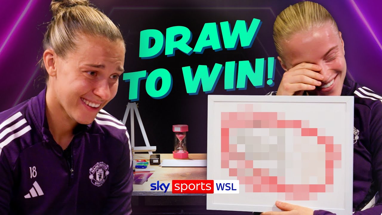 Man Utd's Julia Zigiotti Olme and Anna Sandberg play Draw to Win Challenge!