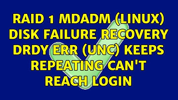 Raid 1 mdadm (linux) disk failure recovery: DRDY err (UNC) keeps repeating can