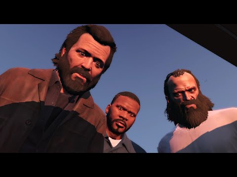 Grand Theft Auto V option C ending/Best ending + credits