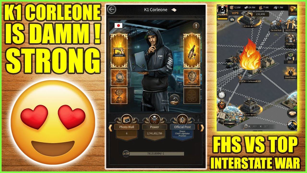 K1 Corleone Is Damm Strong 😳 - TOP VS FHS Interstate War Mafia City  [ 269 vs 39 ]