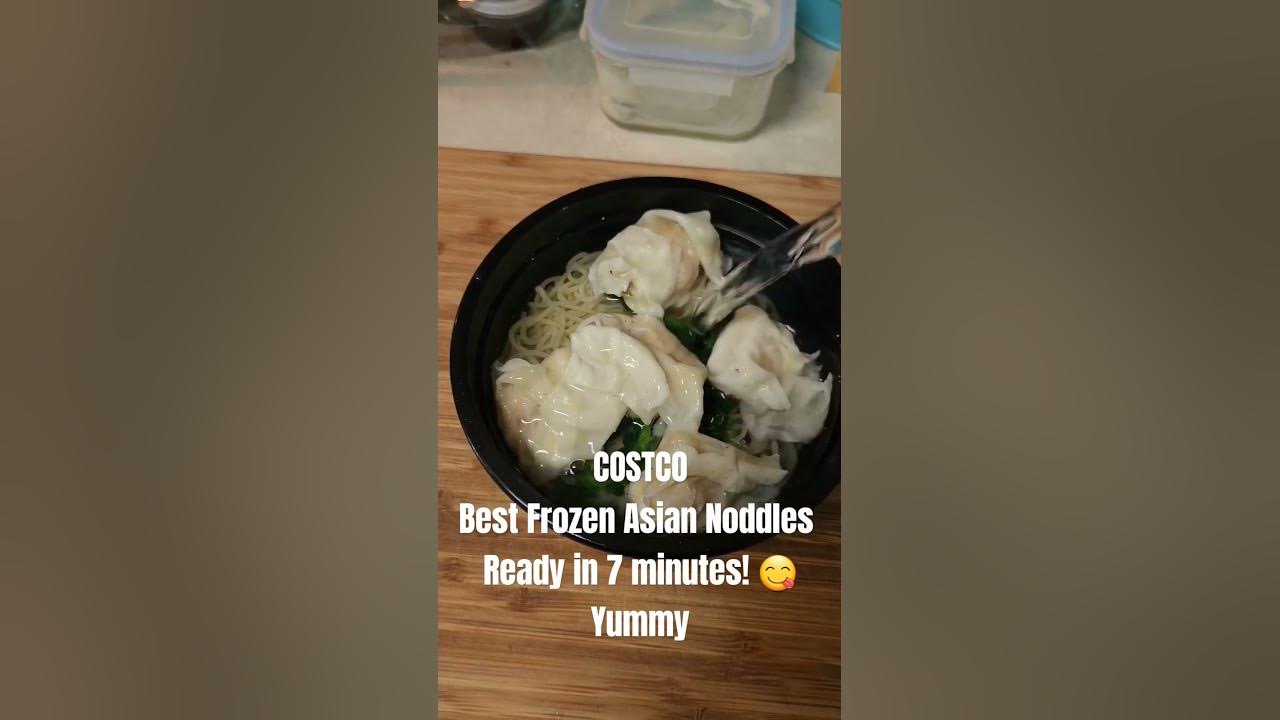 Costco best frozen food asian noodles soup yummy foodie food 