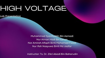 Lab 3: Dc High Voltage Measurement And Monitoring