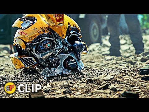 Bumblebee vs TRF | Transformers The Last Knight (2017) Movie Clip HD 4K