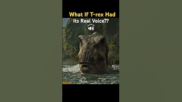 What If T. rex Had Its Real Voice? #dinosaur #wibblelobble #jurassicworldrebirth #asmr