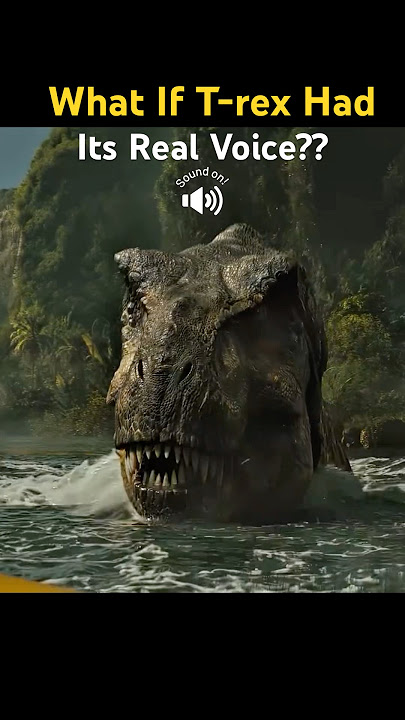 What If T. rex Had Its Real Voice? #dinosaur #wibblelobble #jurassicworldrebirth #asmr