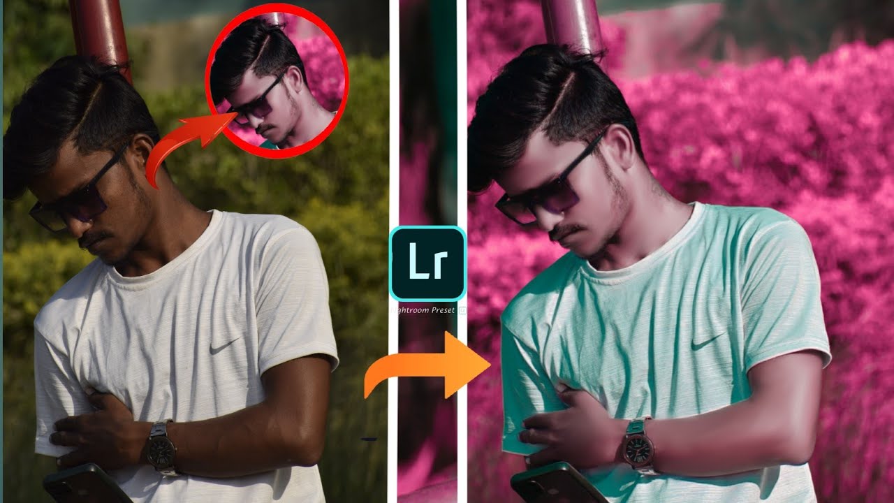 Pink Color Effect Lightroom Photo Editing Tutorial|| Lightroom Background Colour Change Preset🔥
