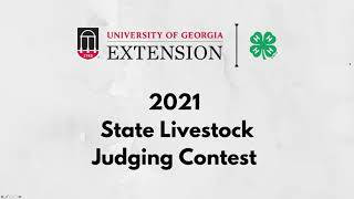 Georgia 4-H 2021 State Livestock Judging Announcement of Winners