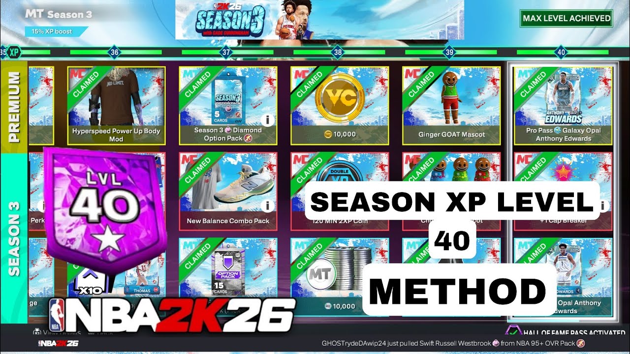 [FREE🌐] NBA 2K26 SEASON XP LEVEL 40 METHOD Cronus Zen Script🔥