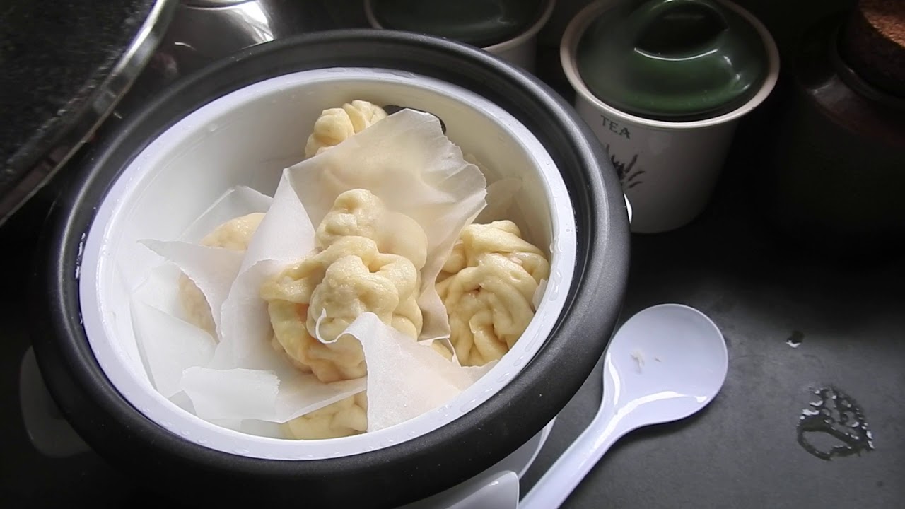 Cooking Some Steamed Buns In Rice Cooker YouTube