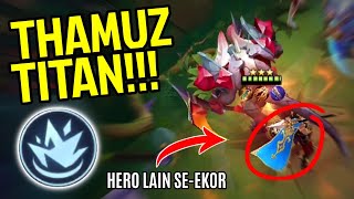 THAMUZ TITAN MODE BALAP + RUNE MELEDAK!!! LANCER BLAZING BLADE | LING SKILL 2 MAGIC CHESS