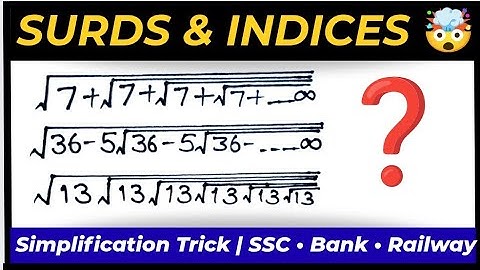 Surds & Indices 🤯 | Simplification Trick You Can’t Miss! Solve in Seconds for SSC & Bank Exams