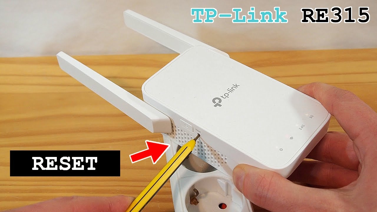 TP-Link RE315 Extender • Factory reset YouTube