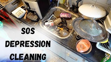 Depression Cleaning Motivation 🫶 | SOS Kitchen #depression #healing