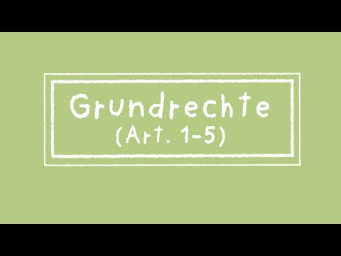 Video: Welcher Artikel betrifft die Grundrechte?