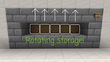 How To Make A Rotating Chest System In Minecraft (Minecraft Bedrock) (Tutorial)