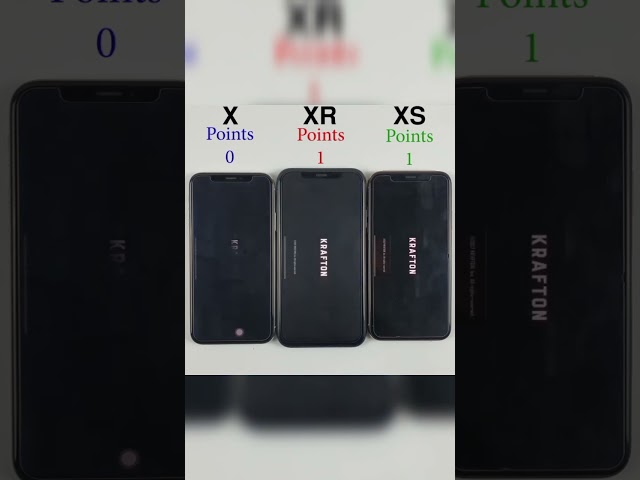 iPhone X vs iPhone XR vs iPhone XS Pubg Test💥 Which one is faster??#shorts #pubgmobile #pubgtest