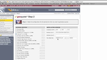 Telarus Back Office Training - Lesson 2 - GeoQuote