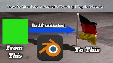 Blender Tutorial: Realistic Cloth Flag Animation (Step-by-Step)
