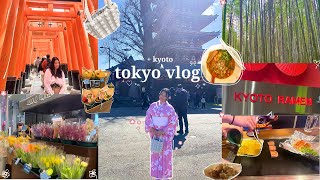 japan vlog 🌸 asakusa sensoji, kimono, snow ❅, ramen, arishiyama bamboo forest, ginza uniqlo ❀• *₊°