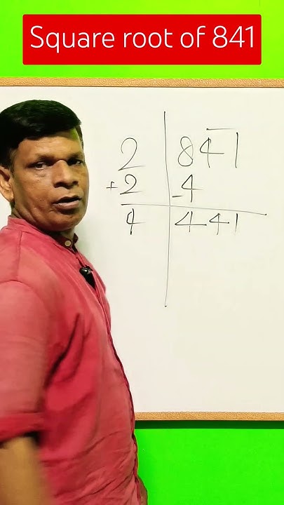 square-root-of-841-squareroot-square-maths-shorts-youtubeshorts