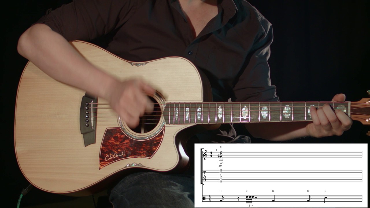 Learn Percussion Guitar Lesson 03 pt3 YouTube