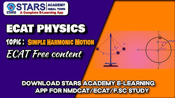 Simple Harmonic Motion FSC Physics | #SHM | ECAT  Physics  | by  #starsacademylahore