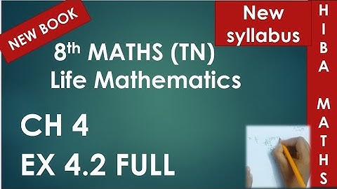 8th maths chapter 4 exercise 4.2 full answers tn samacheer new syllabus 2020-2021