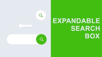 Expandable Search Box using HTML CSS and Jquery - Search Bar