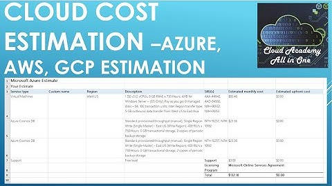 Cloud cost estimator - Part 2