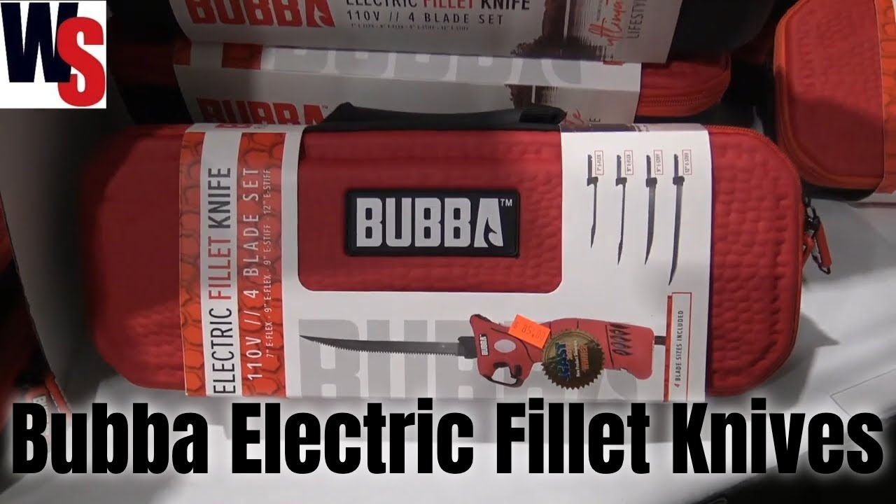 Lithium Ion Powered Professional Cordless Fillet Knife Set from Bubba 