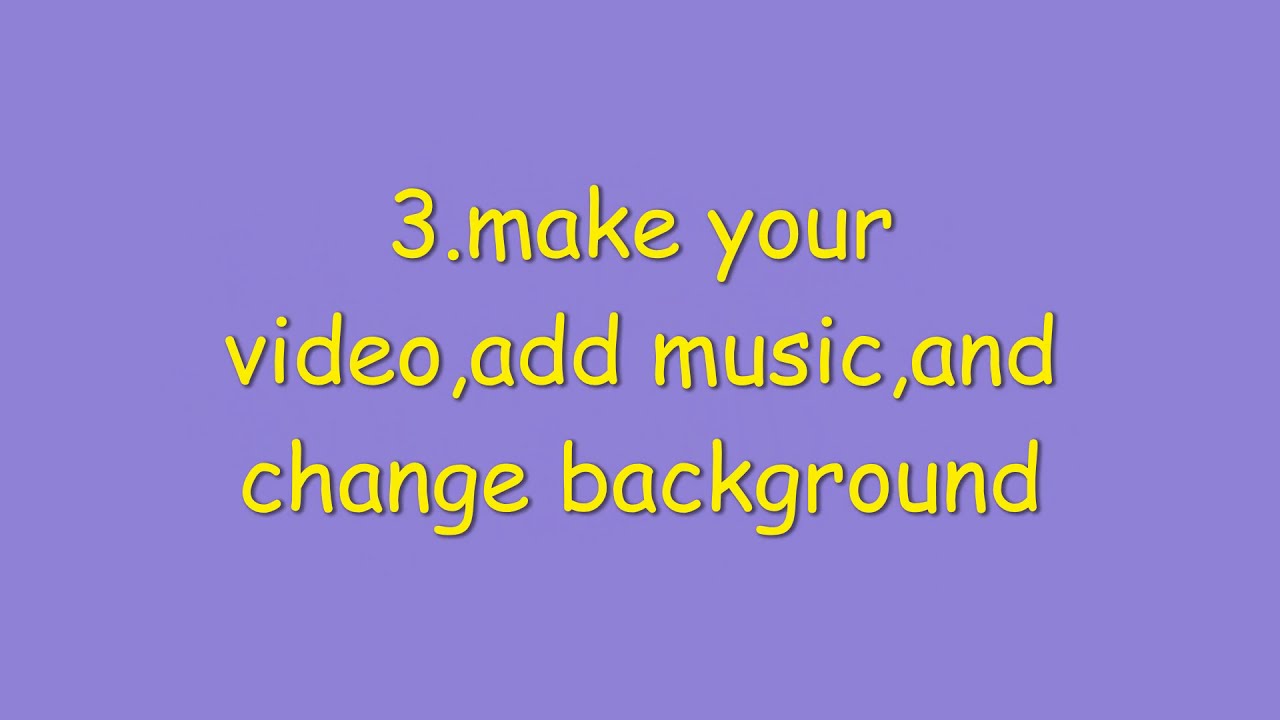 how to make your own video YouTube