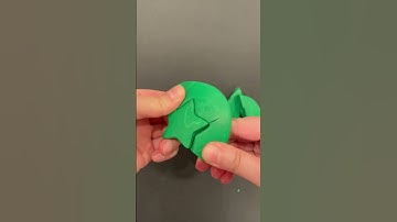 Squid Game Green Star ⭐️ Polymer Clay Dalgona Cookie Challenge  #shorts #dalgona #squidgame