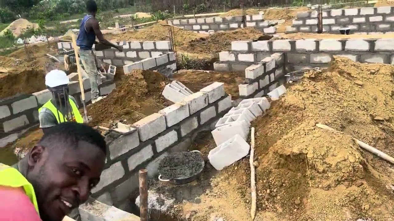 Building my house in Liberia west Africa 