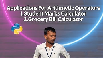 Python Arithmetic Operators Projects | Marks Calculator & Grocery Bill Calculator