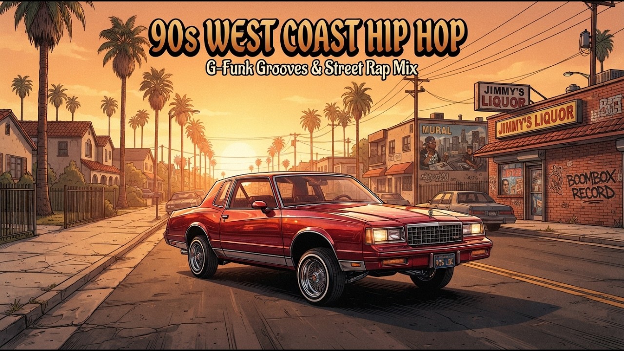 90s West Coast Hip Hop 🚘 G Funk Grooves & Street Rap Mix - YouTube