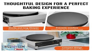 VEVOR Electric Crepe Maker 16 Inch Commercial Crepe Machine 1700W Flat Plate Crepe