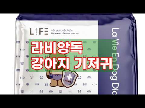 우리 강아지에게 편안함을! 라비앙독 수컷 강아지 기저귀 M사이즈 50매입 리뷰