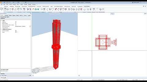 Create and reinforce a precast column using a Python Part