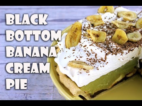 Black Bottom Banana Cream Pie || Gretchen's Bakery