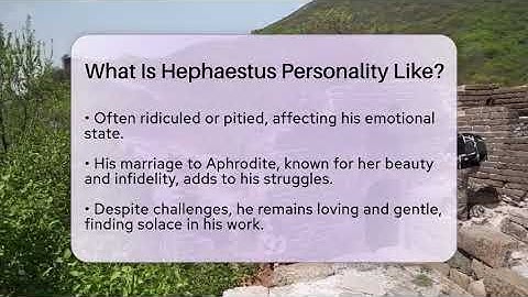 What Is Hephaestus Personality Like? - Ancient Wonders Revealed