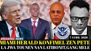 MEZANMI VIN TANDE KOZE,MIAMI HERALD FEK KONFIME NOUVEL LAL ANPIL MOUN NAN KOURI NAN MOMAN AN