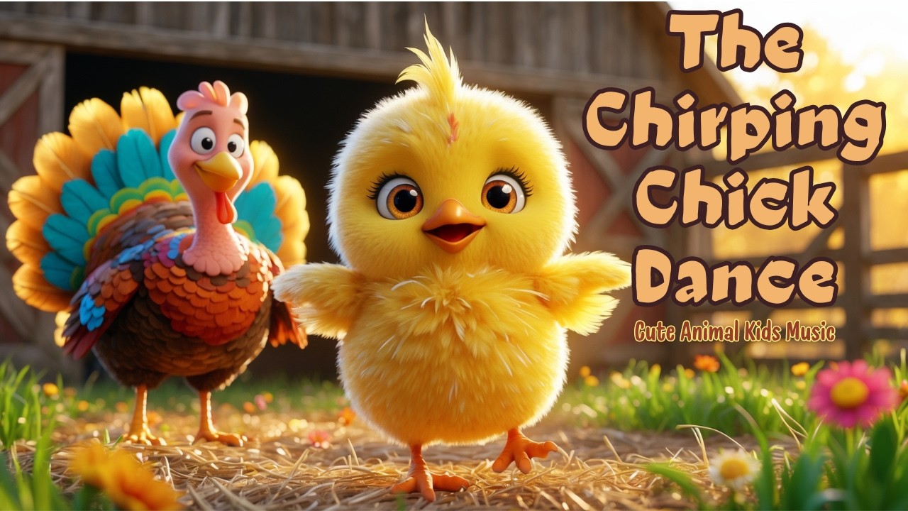 The Chirping Chick Dance | Cute Chicken Song | Kids Farm Animation