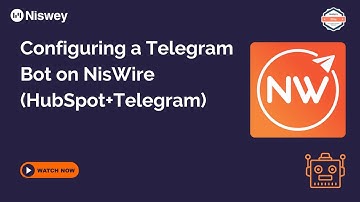 Configuring a Telegram Bot on NisWire (HubSpot+Telegram)