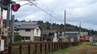 列車番号4060　EF510-2　羽越本線（村上～岩船町）：60P　「踏切音量注意」