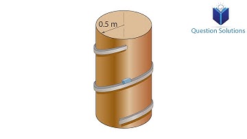 The box slides down the helical ramp with a constant speed (solved)