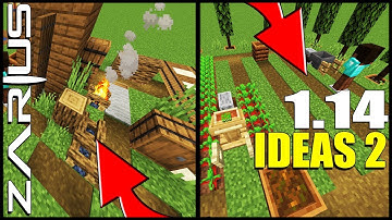 Minecraft 1.14 UPDATE - Epic Build Hints, tips & tricks tutorial. Part 2.