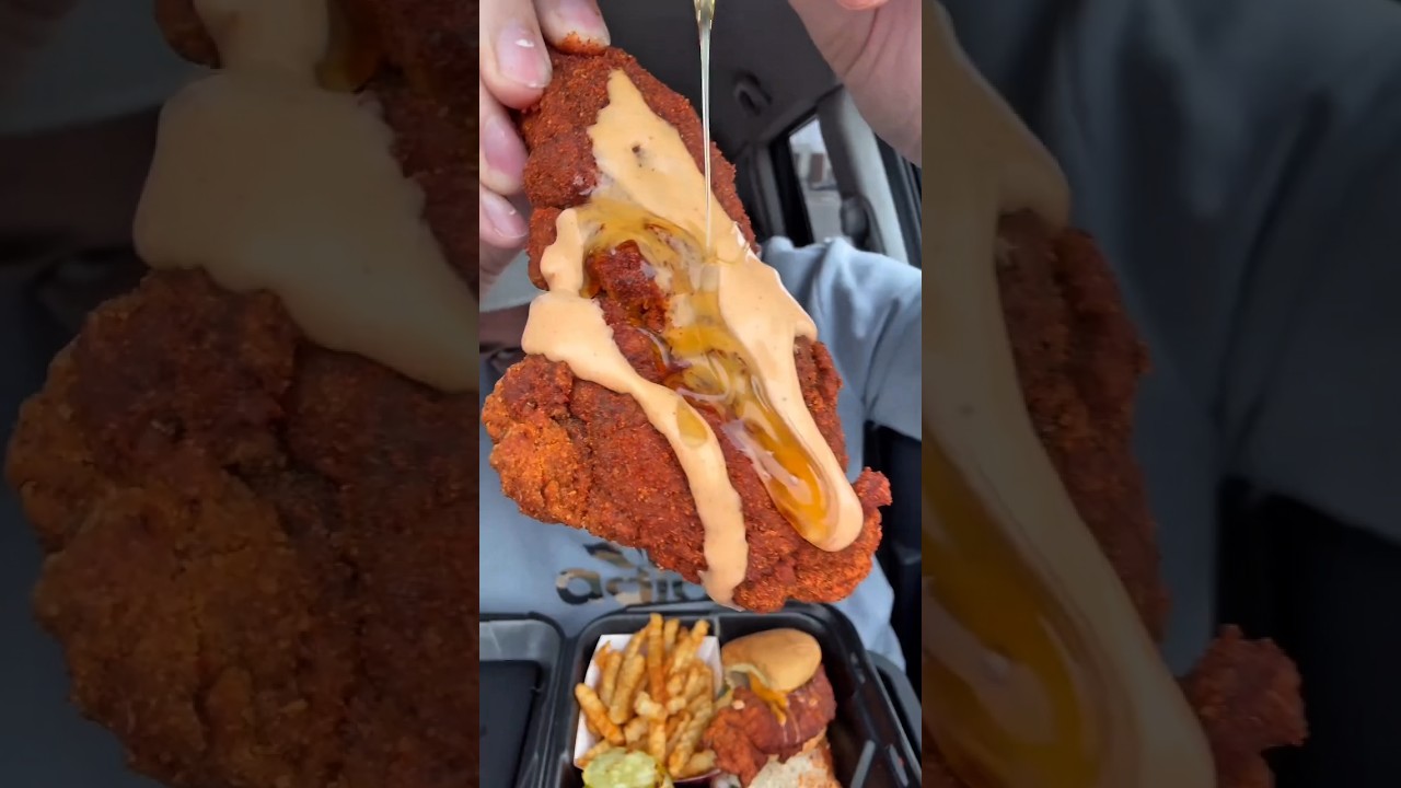 Dave's Hot Chicken Mukbang 🔥 | ASMR Food Review & Eating Show #shorts #daveshotchickenuk #mukbang