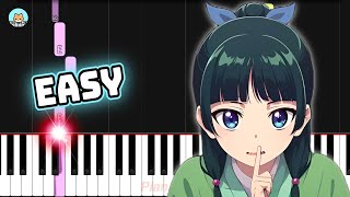 Kusuriya no Hitorigoto ED 2 - "Ai wa Kusuri" - EASY Piano Tutorial & Sheet Music