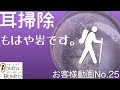 【 閲覧注意_耳掃除 #25 】 岩のような耳垢を「耳かき」で除去